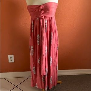 Cute strapless long dress size S